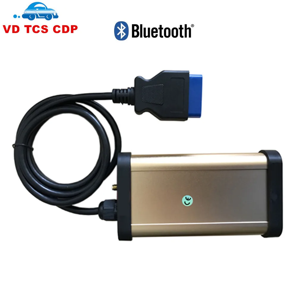 Bluetooth сканер Gold VD TCS cdp pro plus без чипа oki для автомобилей и грузовиков