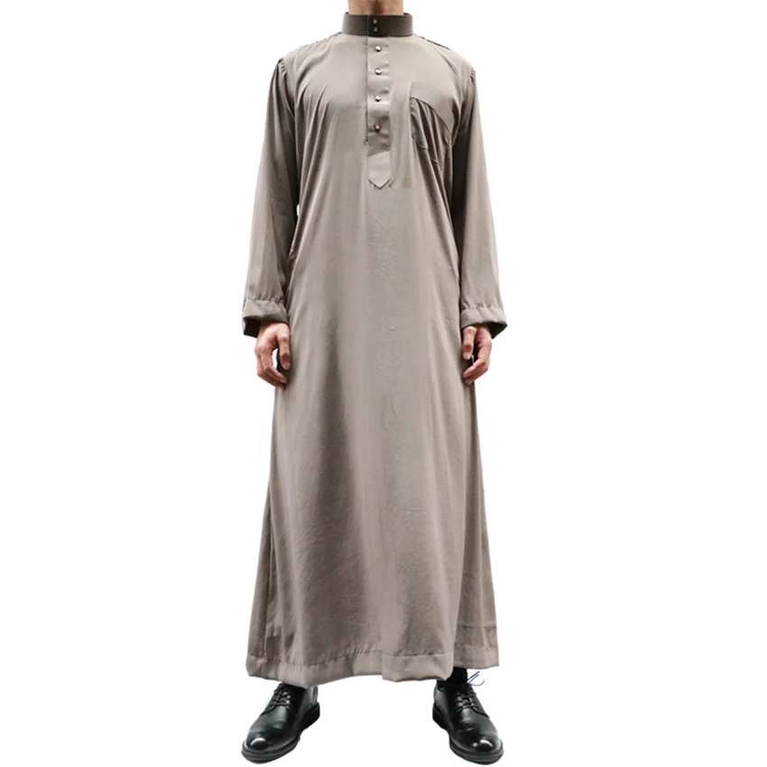 Мужской зимний плотный костюм с длинным рукавом Jubba tobe мусульманские