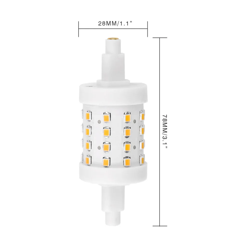 Bombillas Dimmable R7S светодиодный светильник 78 мм 118 SMD 2835 85 265 в прожекторные лампы