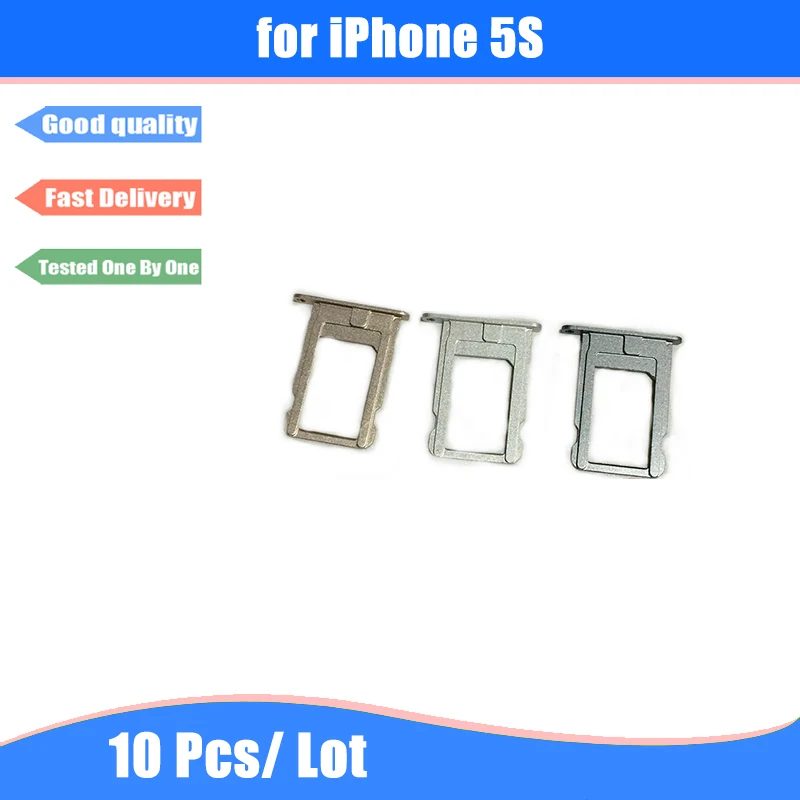 Для iPhone 5S 10 шт./лот оригинал новинка Nano лоток для sim-карты слот держатель золото