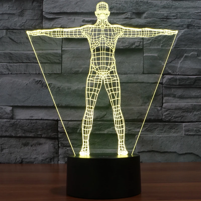 3D настольная лампа оригинальная лава 7 цветов чудесная ночник USB с сенсорным