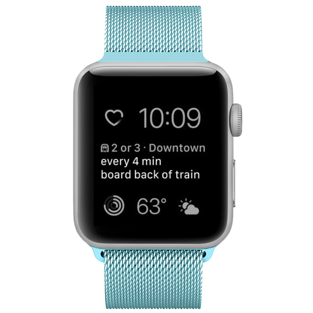 Ремешок для Apple Watch 38 мм 40 мм 42 мм 44 мм, Миланская Петля из нержавеющей стали, сетчатый Спортивный Браслет, магнитная застежка для iWatch серии 1/2/3/4
