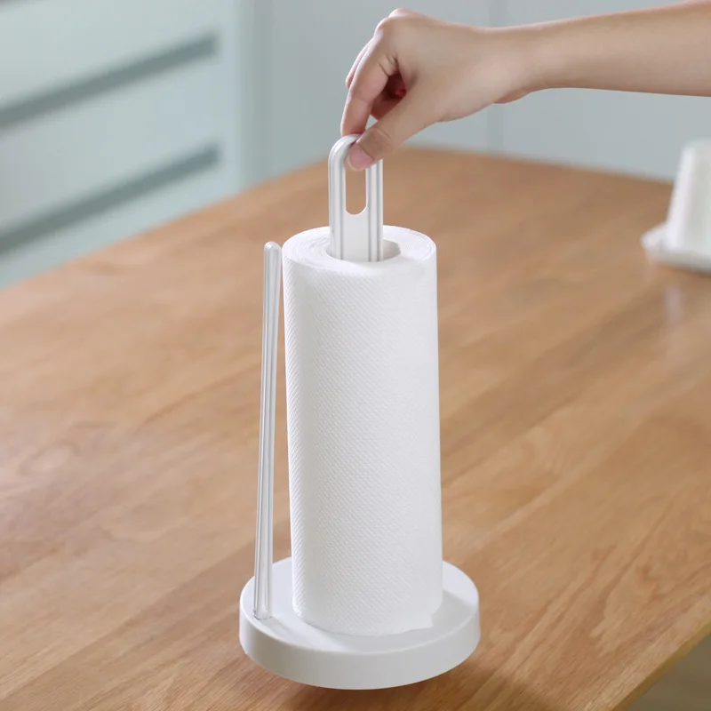 Plastic Kitchen Paper Wipes Towel Roll Tissue Holder Guard Rack Pole Stand Dispenser Storage Organizer For Countertop | Дом и сад