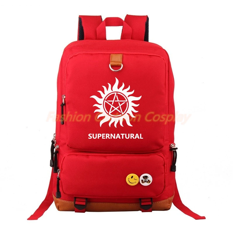 ТВ шоу Сверхъестественное SPN Рюкзак Mochila повседневные рюкзаки подростковые Мужские Женские школьные сумки Дорожная сумка для ноутбука
