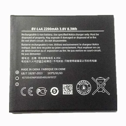 

3.8V batteries Rechargeable Li-ion Li-polymer Built-in lithium polymer battery for BL/BV-L4A 535 Lumia 830 540 RM-1090/985/984