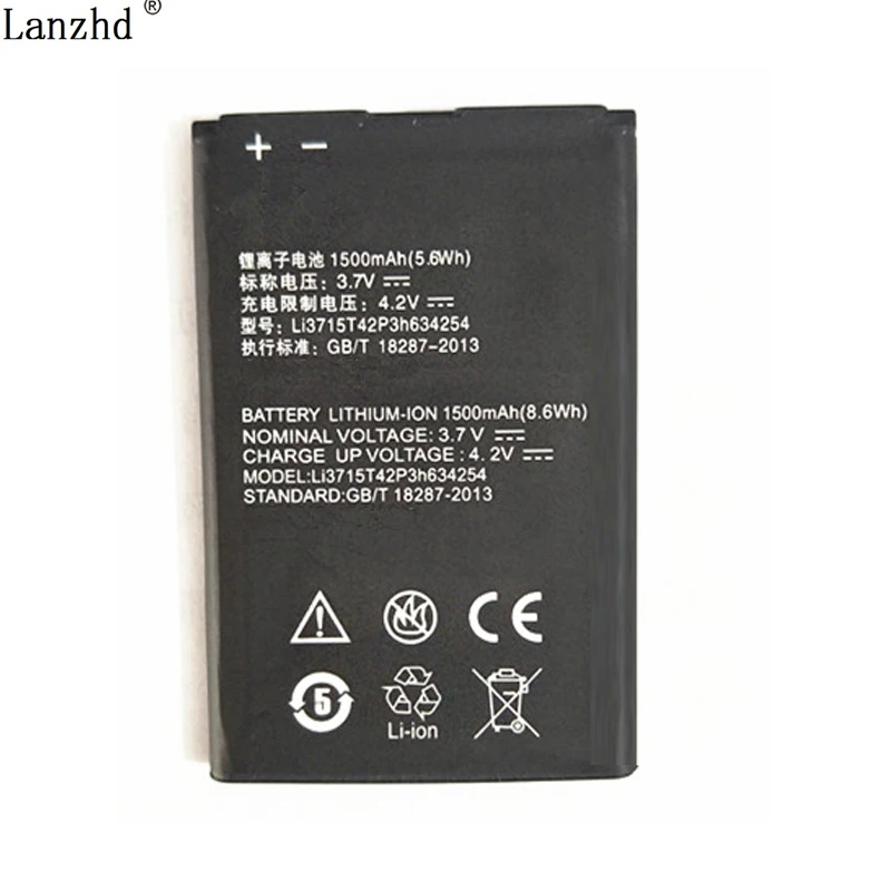 Телефон Bateria Li3715T42P3h634254 Батарея для zte V765 V765M Leo Q1 1500 мАч 5.6Wh | Мобильные телефоны и