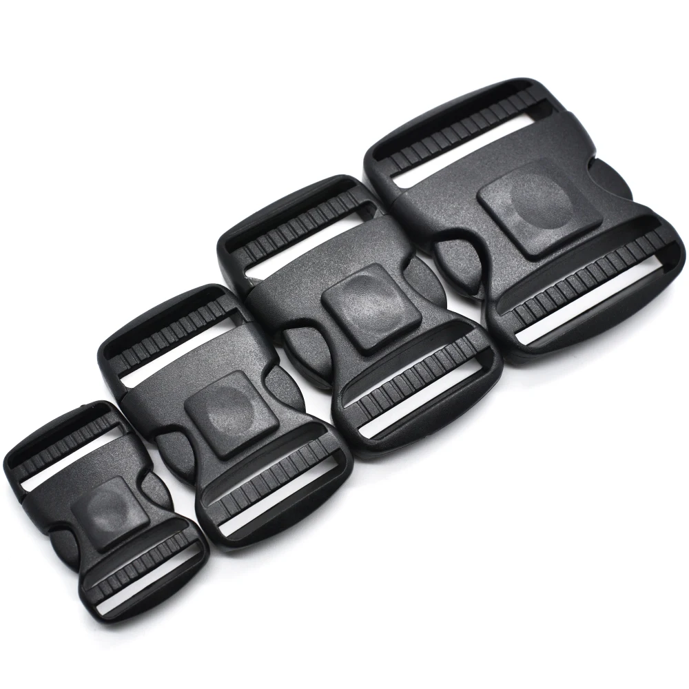 

500 шт./упак. пластиковые двойные регулируемые пряжки с боковым креплением, рюкзак с ремнем, запчасти для ремней