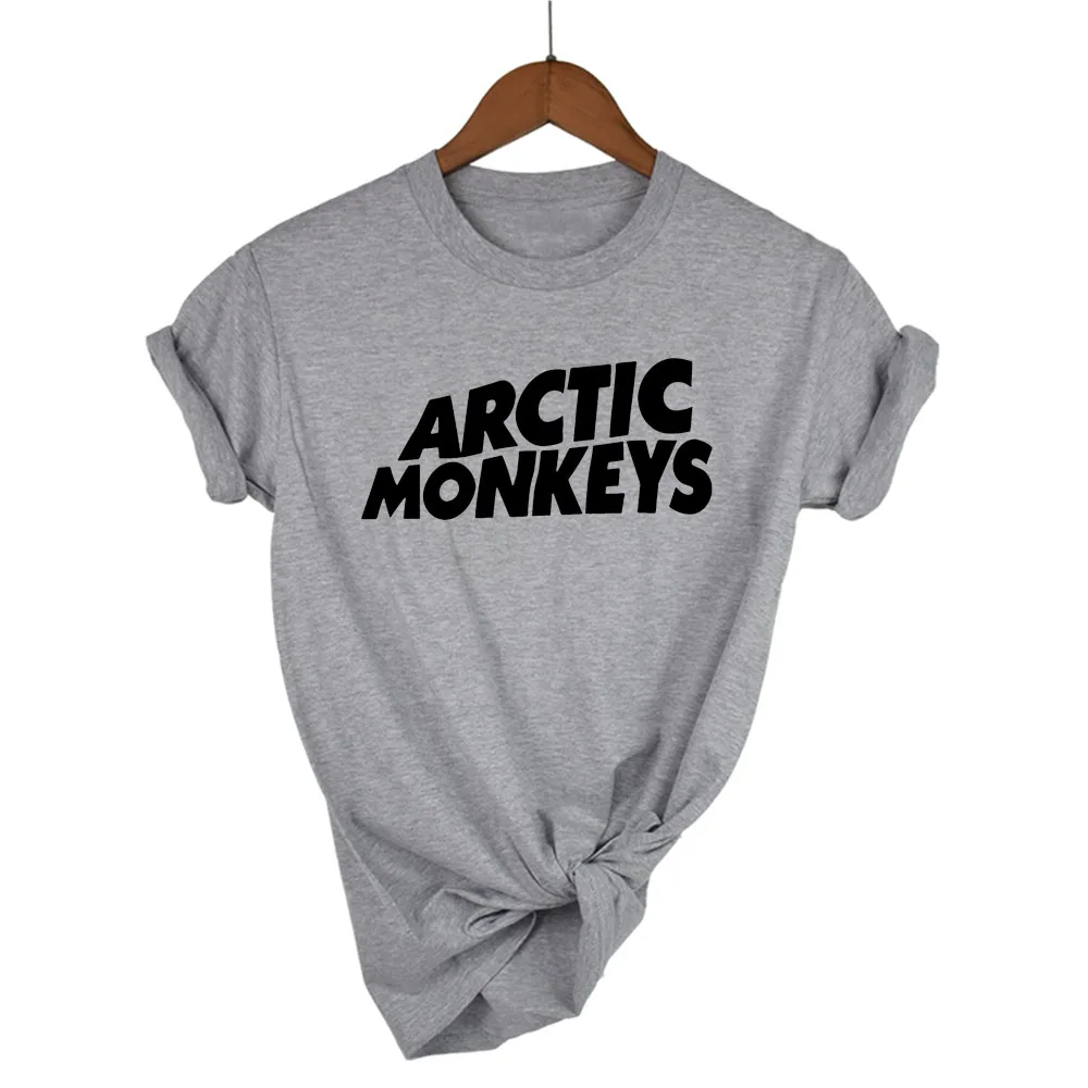 Arctic Monkeys звуковая волна Футболка Топ рок группа концертная-альбом Высокая футболка тенниска майка более размеры и 13 цветов - Цвет: ight grey 1