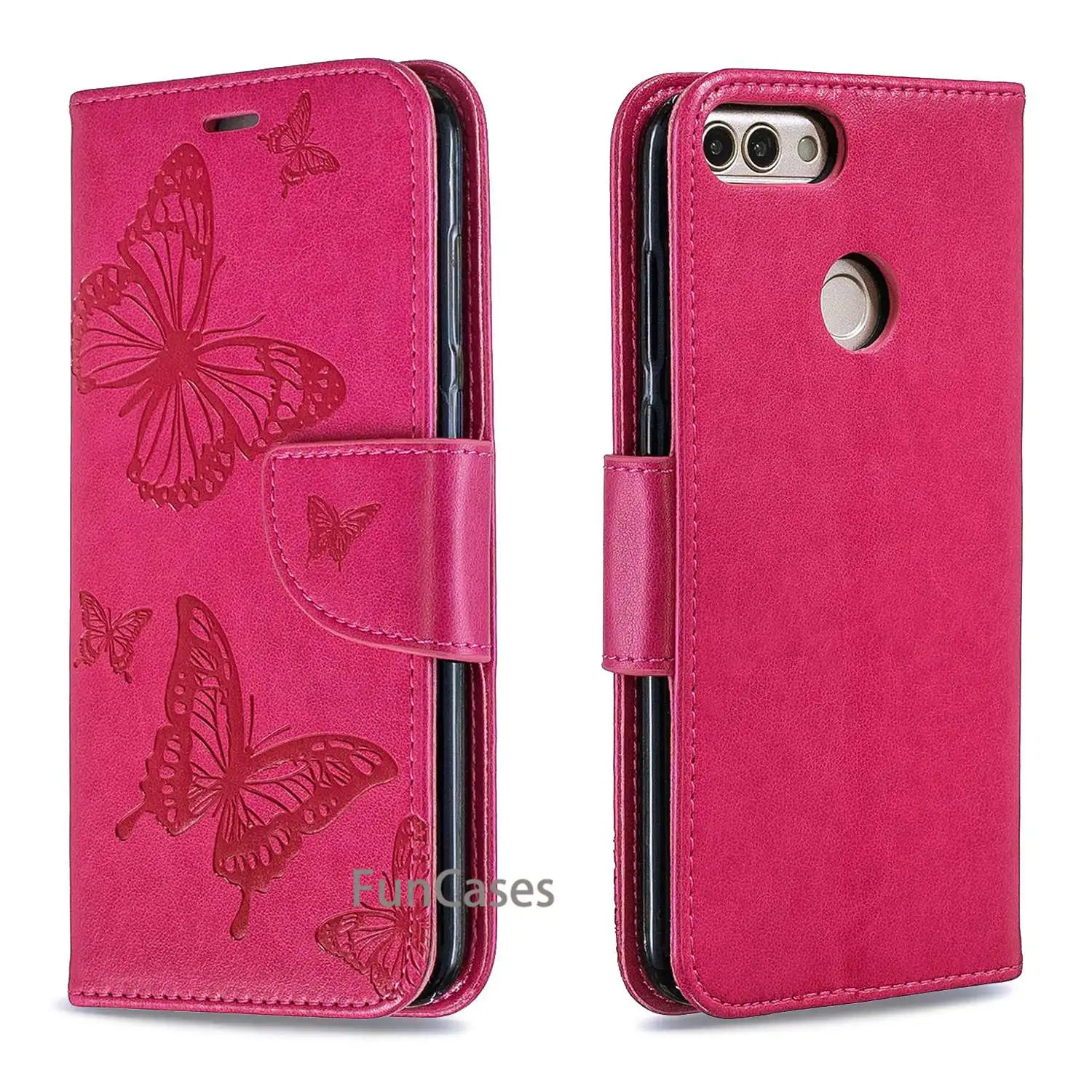 Для huawei P умный кожаный чехол для Coque Smart Cover классический стиль сплошной цвет флип