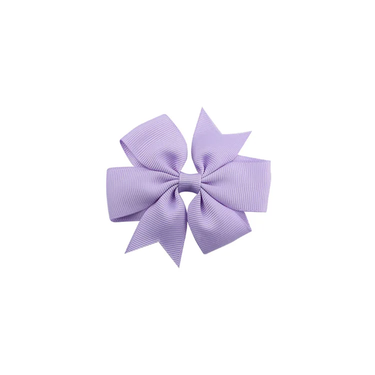 a26 Light Purple 40 цветов сплошная корсажная лента банты заколки шпилька девушка бант для волос, бутик заколки для волос аксессуары для волос - Color: a26 Light Purple