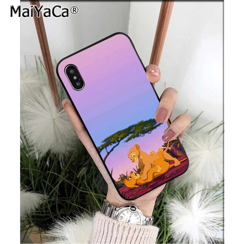 A13 MaiYaCa Король Лев ТПУ мягкий силиконовый черный чехол для телефона для Apple iPhone 8 7 6 6S Plus X XS MAX 5 5S SE XR чехол - Цвет: A13