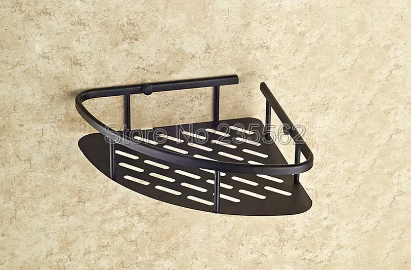 Корзина для душа lba529 черная латунная настенная корзина ванной комнаты с маслом