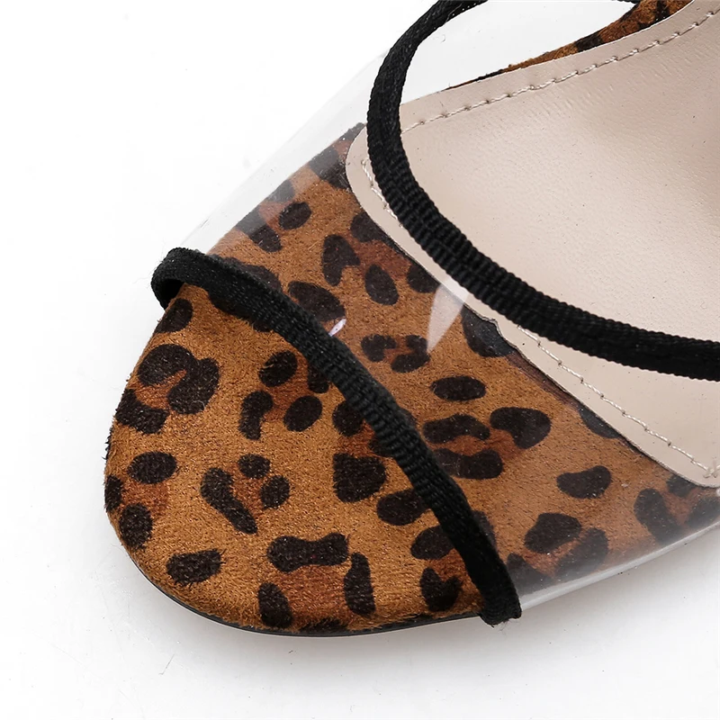 2019 г. женские летние Роскошные леопардовые туфли на высоком каблуке 11 5 см