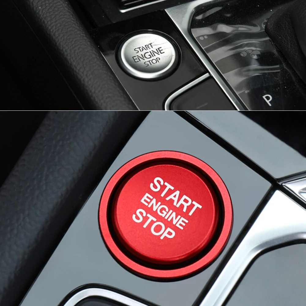 Алюминиевая Накладка для кнопки запуска и остановки двигателя Volkswagen VW Jetta MK7 Passat B8