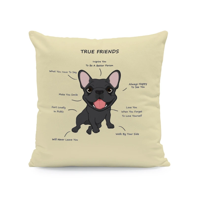 10 Forest Animal Body Analysis Cushion Cover Bird Squirrel Dachshund Dog Fox Hedgehog Hug Pillow 45Cm Peach Skin Decorative Pillow - Цвет: 10