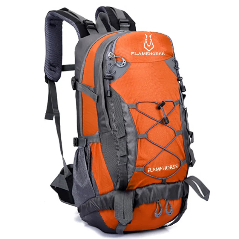 orange 50л уличный походный рюкзак, горный мужской женский походный рюкзак, дорожная сумка для охоты, рыбалки, треккинга, тактический рюкзак для альпинизма - Цвет: orange