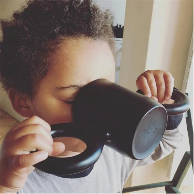 Детские против капли воды Карамельный цвет дети молоко чашки для