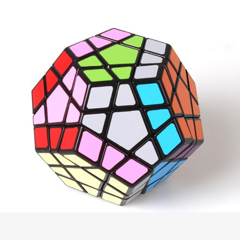 Shengshou Megaminx Волшебные кубики Пентагон 12 Сторон gigaminx ПВХ Стикеры Додекаэдр игрушки