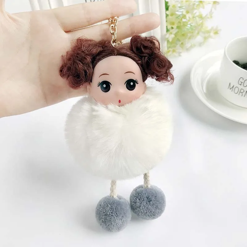 Новый милый женский брелок с Плюшевым Мехом для ключей кулоном 2019|Брелоки| |