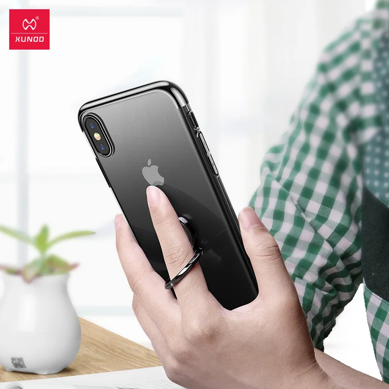 XUNDD приталенный жесткий прозрачный чехол для телефона нового iPhone XS Max XR 5 8/6 1/6
