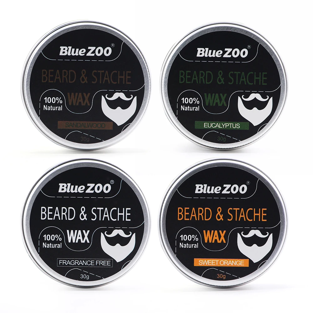 1pc Men's Facial Beard Wax Care Cream Tasteless Sandalwood Orange Eucalyptus 4 Flavors Growth TSLM2 | Красота и здоровье