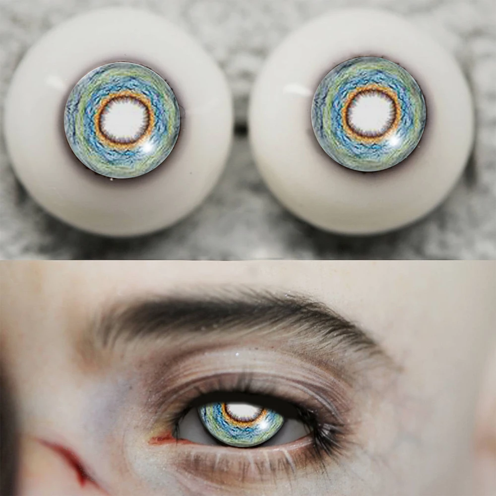 Bjd eyes queer line зеленая белая мультяшная комическая кукла аксессуары для 1/4 1/3 1/6 1/8 SD MSD