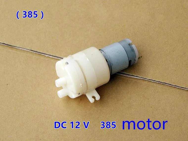 1 шт. DC12V 385 Мотор Мембранный Самовсасывающие вакуум высокий поток DC водяной