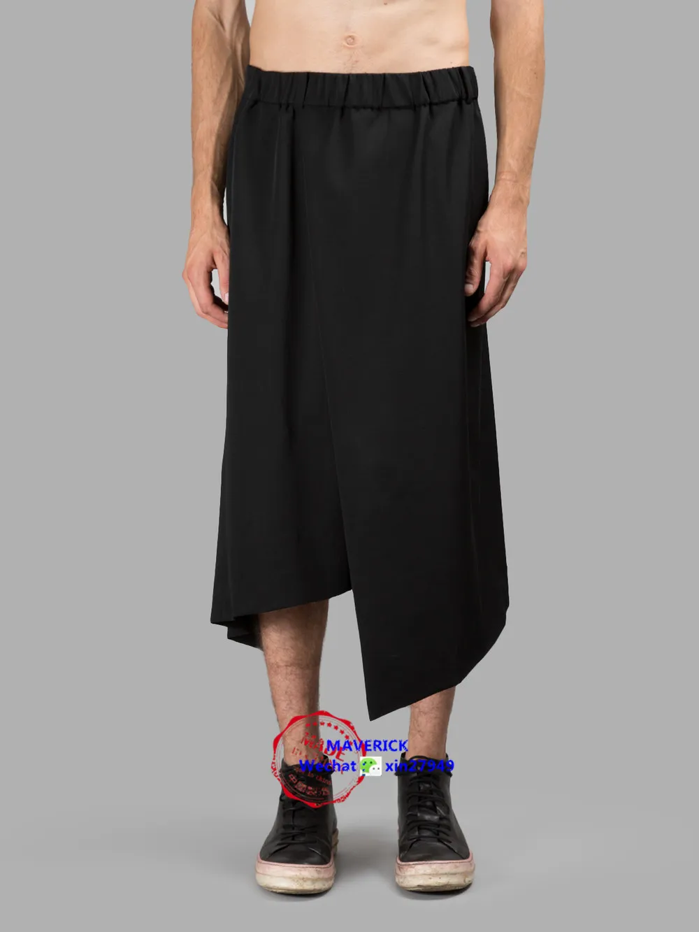 28-44 ! 2016 New Men's clothing fashion culottes asymmetrical sweep loose casual pants plus size singer costumes