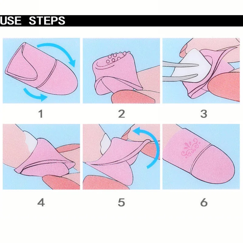 10 шт. силиконовые зажимы для чистки|gel polish remover wrap|remover wrapsgel |