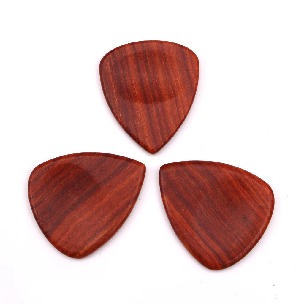 1 Pcs Hearted Shape Guitar Picks Mediator Plectrum Wood Color for Acoustic Bass Accessories 27x 32mm | Спорт и развлечения