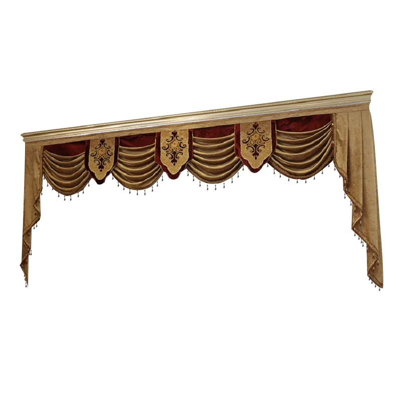 Стиль 1-style 8 Pelmet valance Европа Роскошный домашний декор valance шторы s для гостиной окна шторы s для спальни шторы