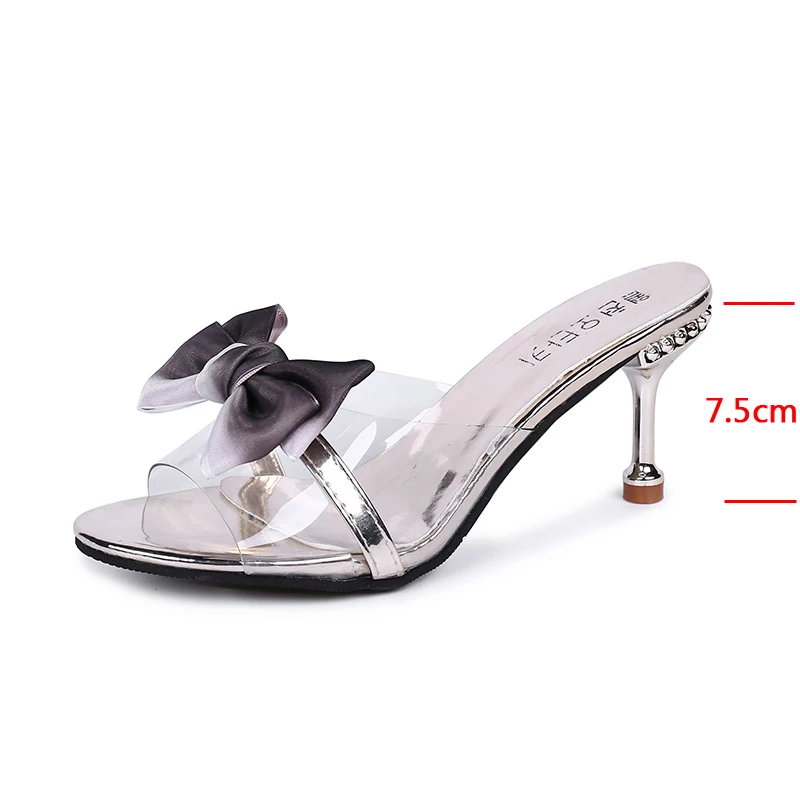 Туфли лодочки женские прозрачные высокий каблук шпилька заостренный носок