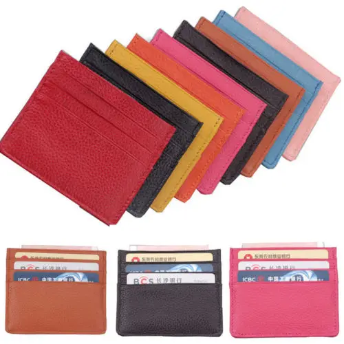 

New Hot Women Men Mini Leather Small Coin Card Key Ring Wallet Pouch Mini Purse