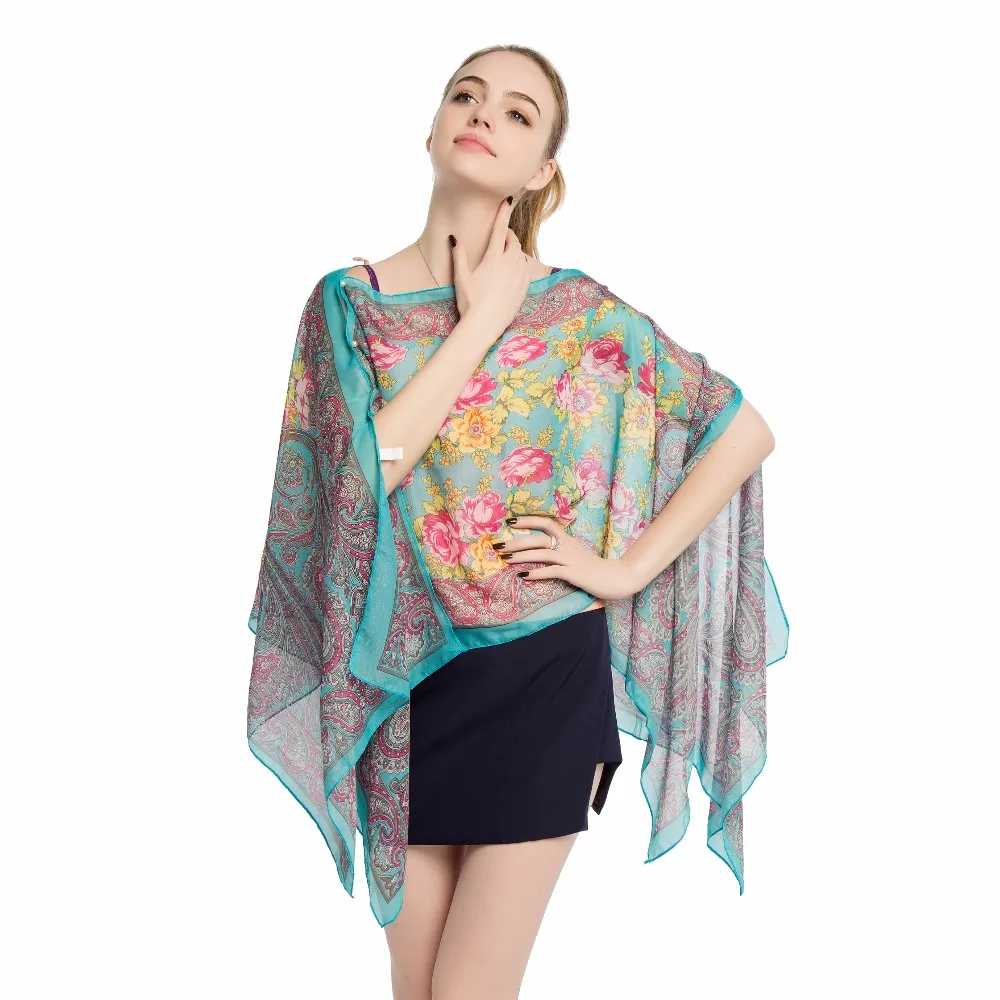 

Fashion Wraps Summer Beach Swim Wear Scarf Chiffon Tops Paisley Shawl Wholesale