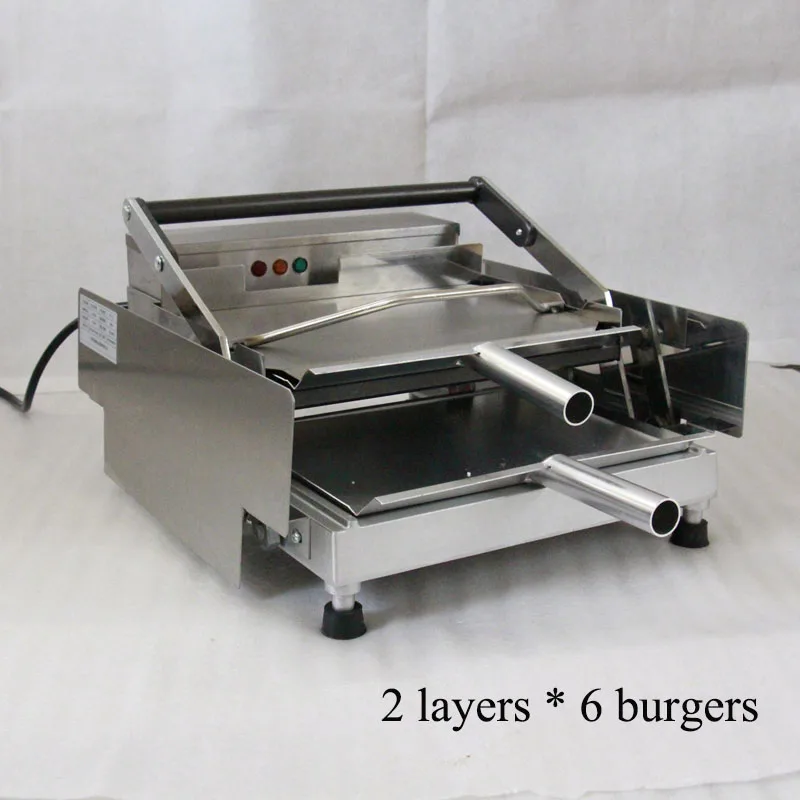 Двухслойное электрическое устройство для приготовления бургеров маленькая