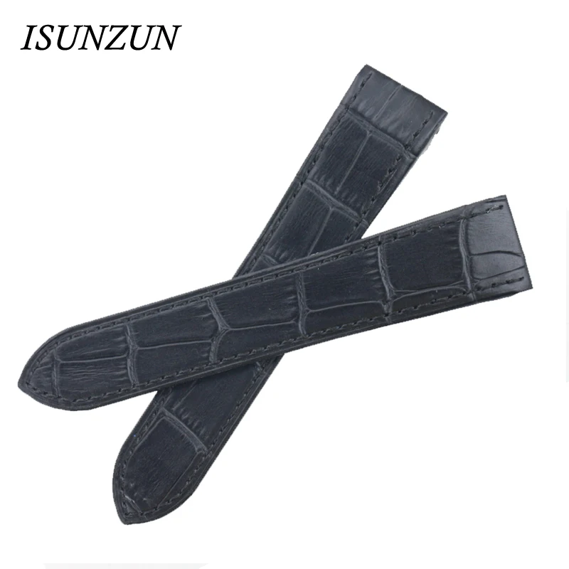 Мужские часы ISUNZUN 20 см 23 ремешок для часов Картье Santos100 из натуральной кожи