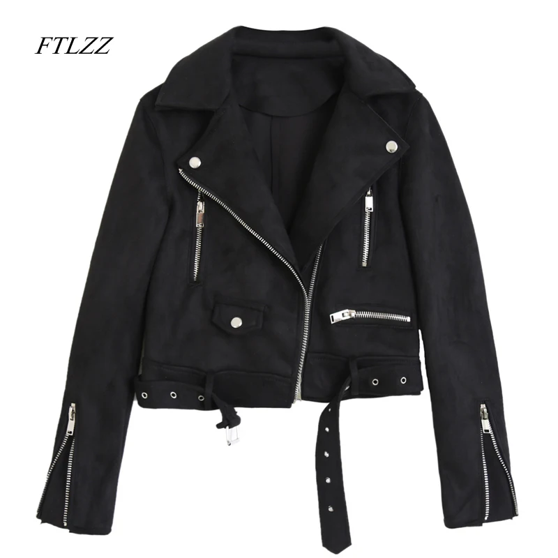 Ftlzz Весенняя Новая женская куртка из искусственной кожи винтажные яркие цвета
