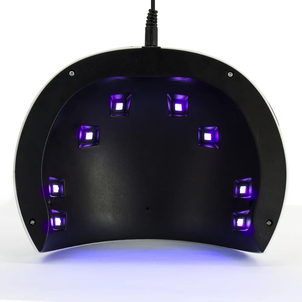 Genailish 24W LED UV white lamp nail dryer automatic sensor Double light Manicure Gel Polish Nail Art Tools SUN8X-004 | Красота и
