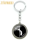 TAFREE ювелирные изделия для мужчин, брелок, винтажные аксессуары для стриппера, танца на шесте, интимные девушки, искусство, подвеска, кольцо-брелок, держатель для танцев, мужской подарок KC490