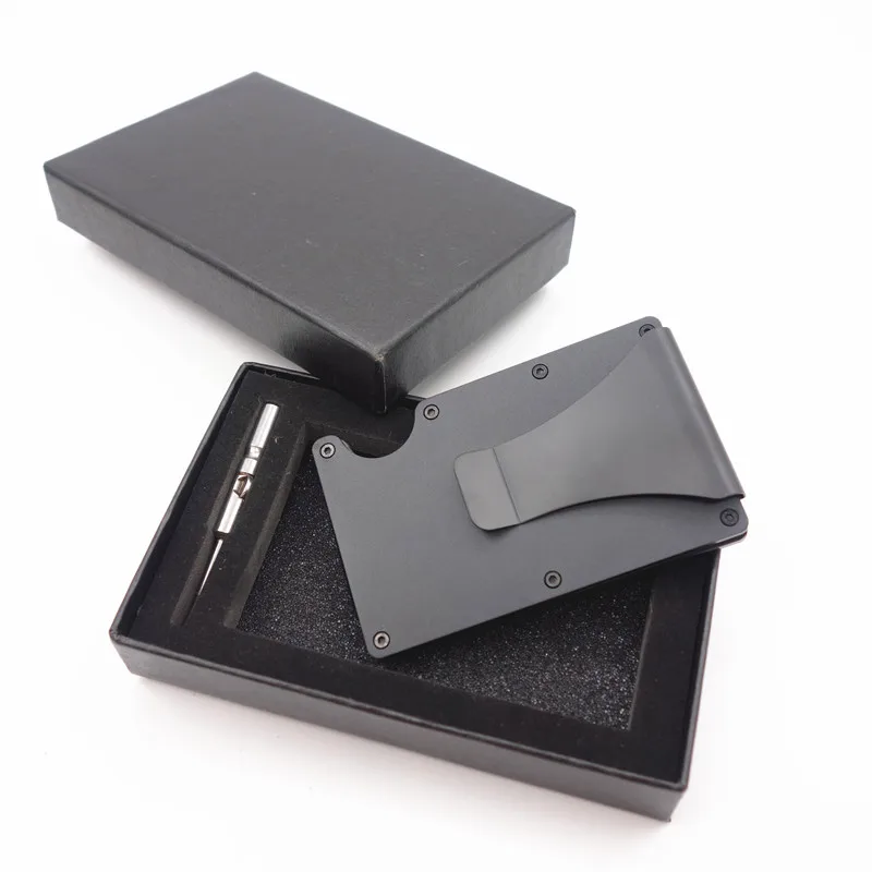 Металлический компактный кошелек для кредитных карт с технологией RFID