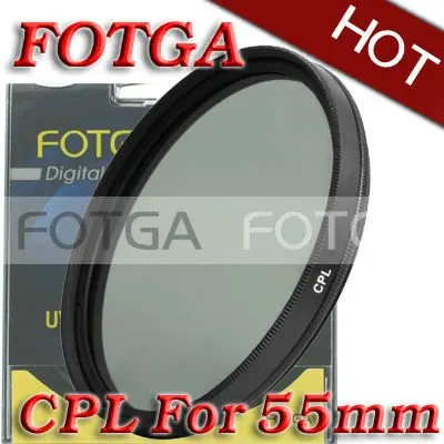 Бесплатная доставка! Fotga Оптовая Продажа 55 мм круговой поляризационный фильтр CPL C