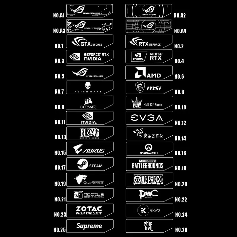 2018 г. графическая карта L:300 мм подставка RGB для контроллера цветной светодиодный
