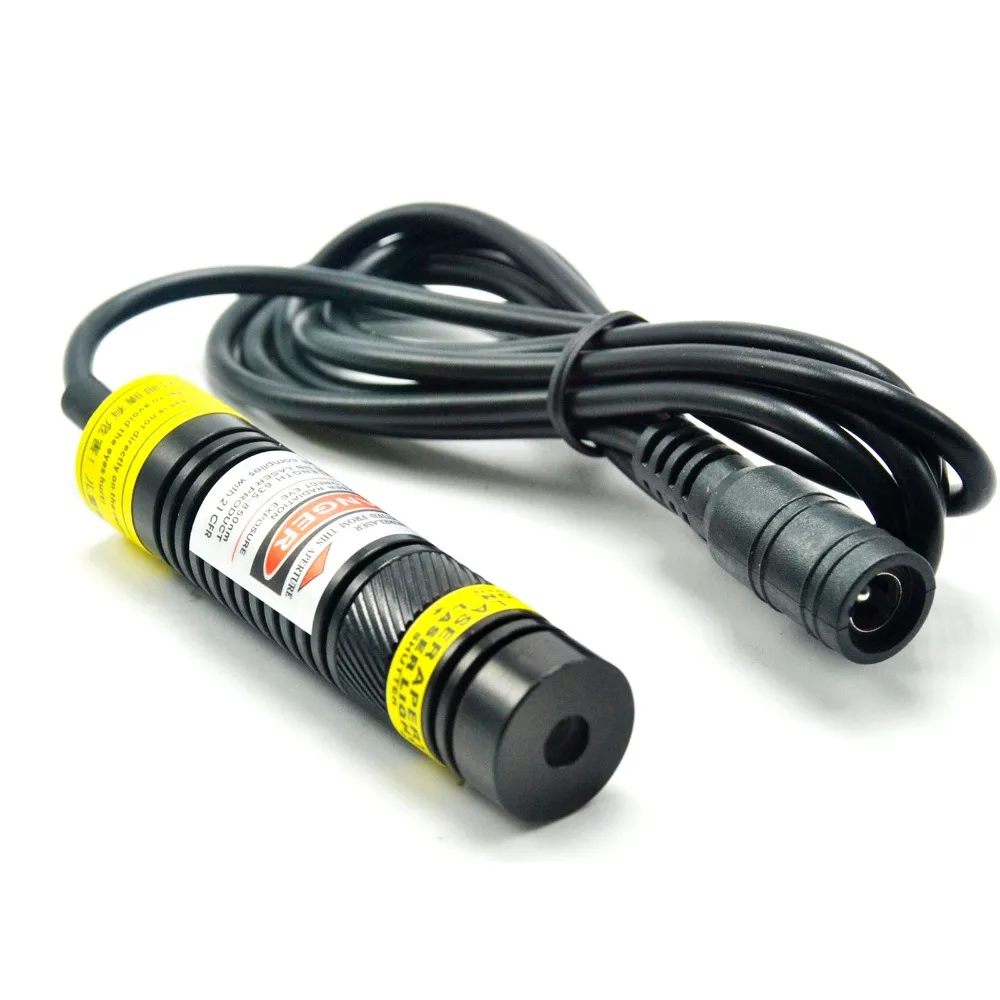 Focusable 780nm 100mW IR Infrared Line Laser Diode Module 16x68mm with K9 Glass Lens and US/EU/UK/AU 5V 1A Adapter