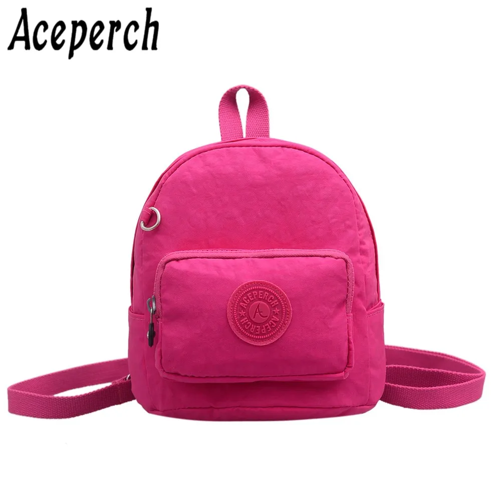 ACEPERCH Girl Женский мини-рюкзак Sac A Dos femme нейлоновые детские школьные сумки для девочек Bolsas Mochila Feminina сумка