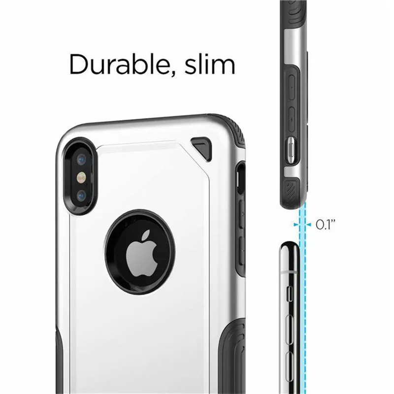 Военный противоударный Камуфляжный Защитный Прочный чехол для iPhone X, XR, XS, MAX, PC+ силиконовый чехол из ТПУ чехол для iPhone 5 5S se, 6, 6 S, 7, 8 Plus