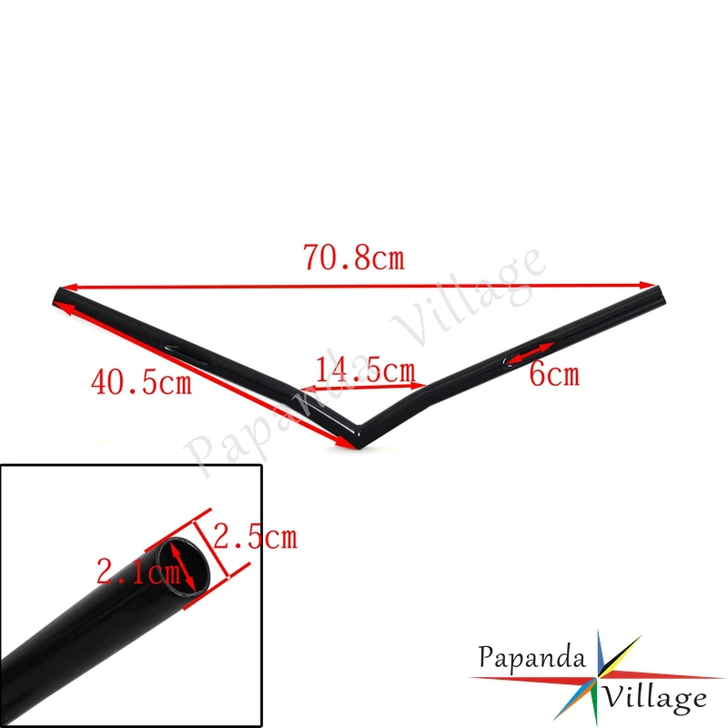 Papanda мотоцикл 1 &quotV бар настраиваемый руль ручка для Harley Honda Kawasaki Suzuki Yamaha |