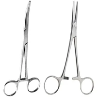 curved stainless steel bent nosestraight locking elbow scissors pliers hemostatic forceps clamp pliers