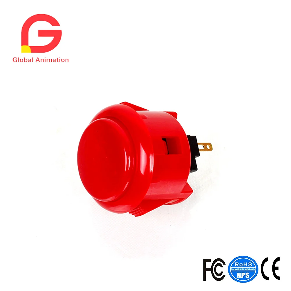 12 шт Оригинальная Sanwa OBSF-30 30 мм кнопки для игровой джойстик консоли