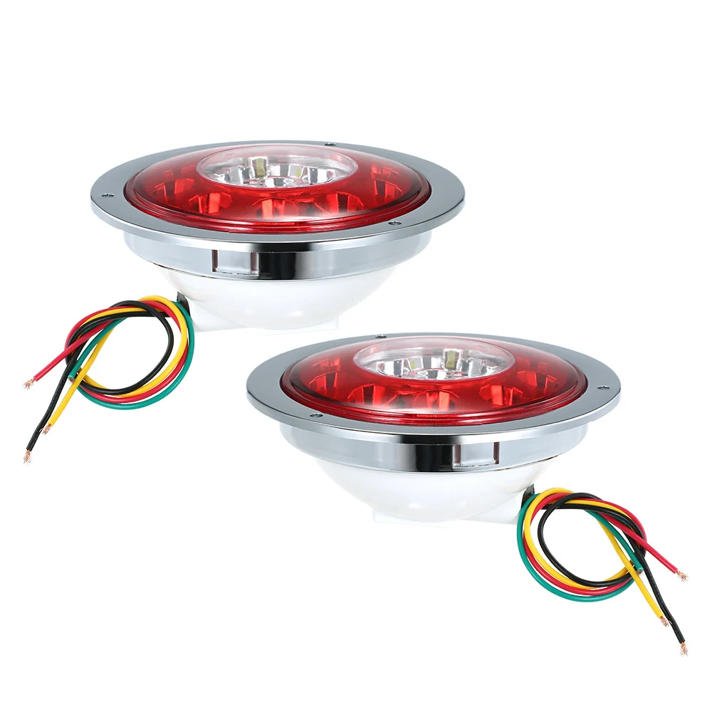 2X12 V/24 V 4,3 ''19 светодиодный автомобильный Грузовик Прицеп грузовик Тормозной Стоп поворотный задний светильник двухцветный краевой светильник s задний светильник s автомобильные аксессуары