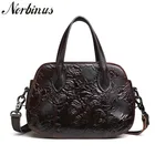 Тисненые женские сумки Norbinus из натуральной кожи, роскошная брендовая дамская сумочка на плечо, маленький мессенджер через плечо, тоут